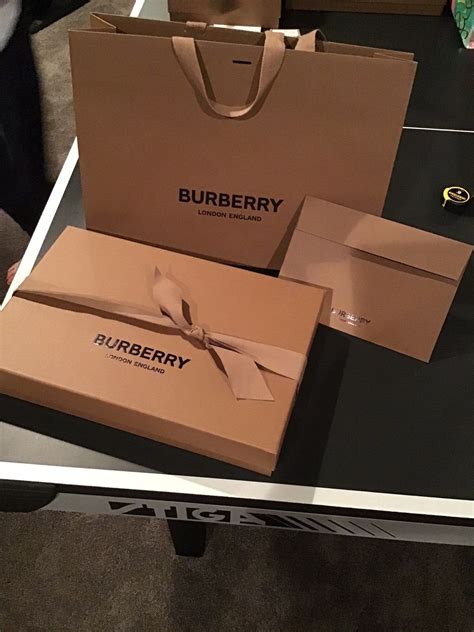 Burberry gift packaging